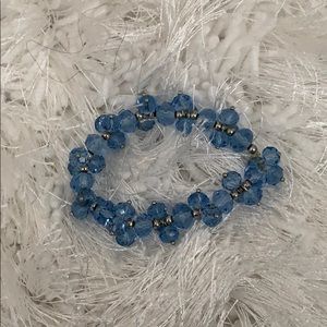 sparkly blue bracelet